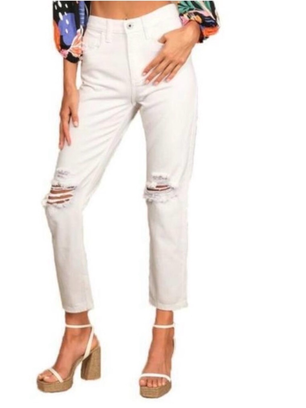 NWT! AFRM distressed jeans